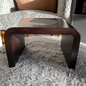 Lovesac Sactionals Cup Holder (x2) in Dark Wood - Used with visible wear